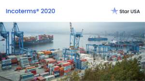 shipping vessel at port of entry with containers